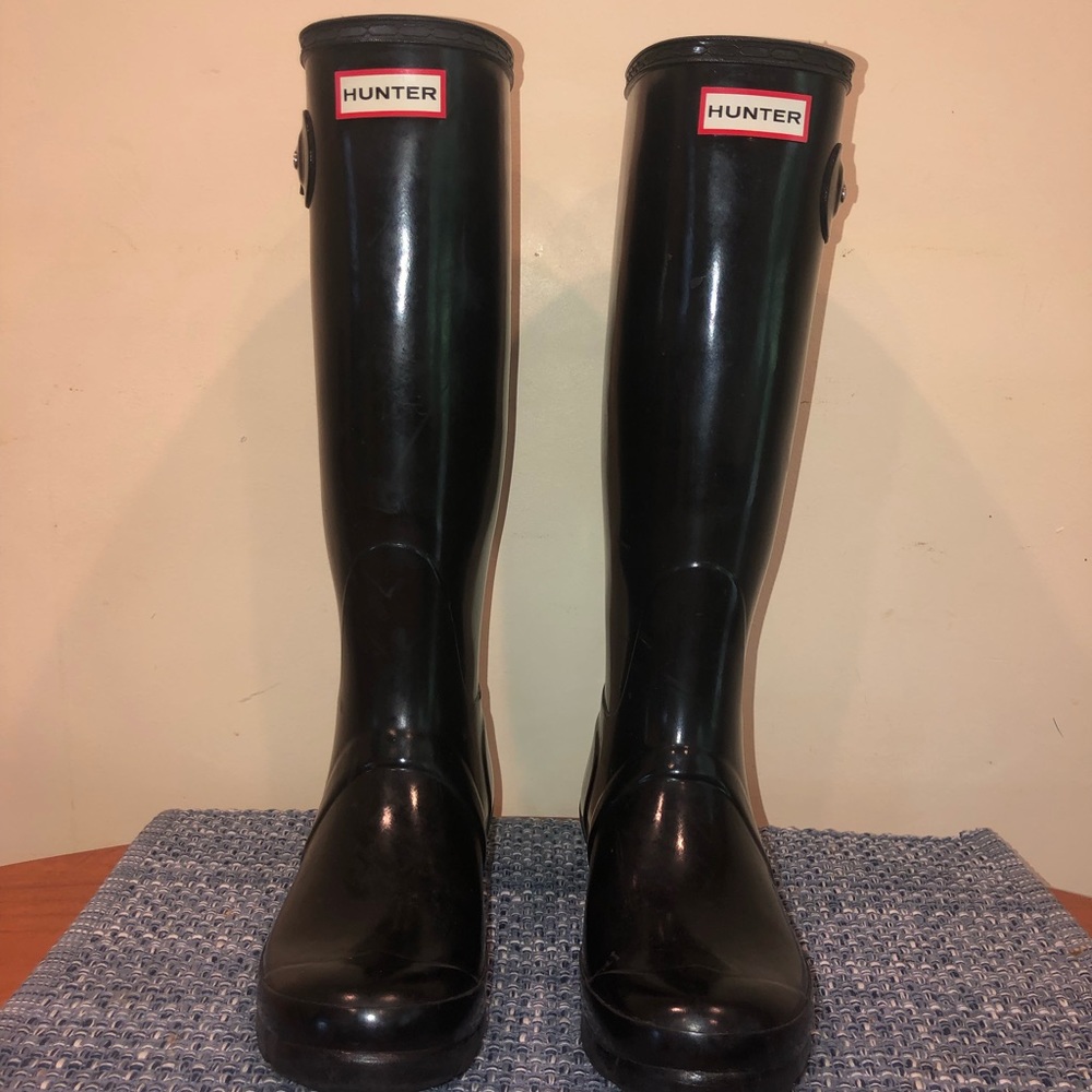 Tall Glossy Hunter Boots